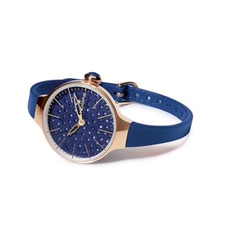 Orologio Cherìe Diamond Gold Hoops blu