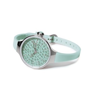Cherìe Watch Diamant Creolen Aquamarin