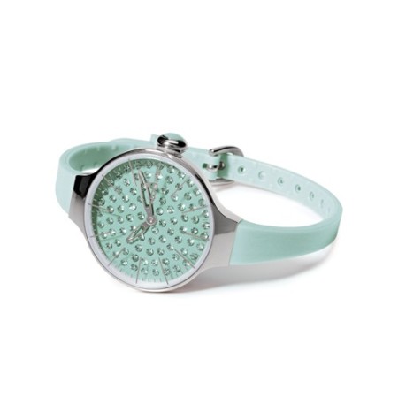 Cherìe Watch Diamant Creolen Aquamarin