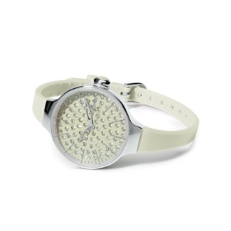 Orologio Cherìe Diamond Hoops bianco