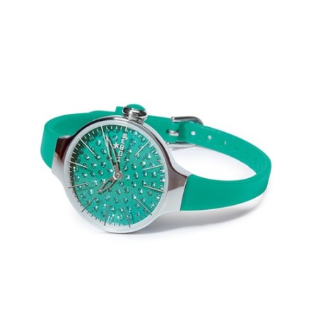 Orologio Cherìe Diamond Hoops verde acqua