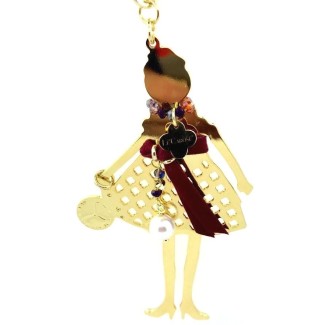 Necklace Le Carose Gold with red belt 