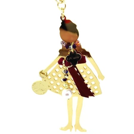 Necklace Le Carose Gold with red belt 