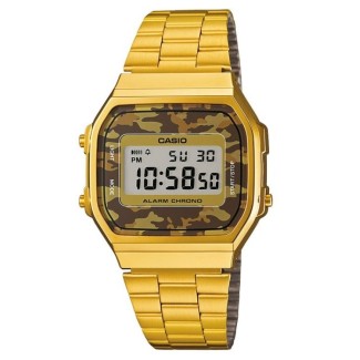 Casio Jahrgang gold-braun-Camouflage anni70