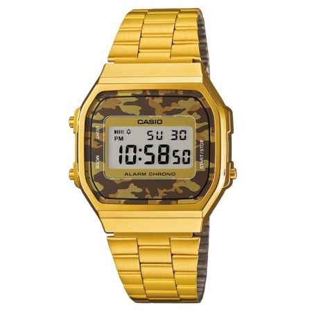 Watch Casio vintage 70s golden brown camouflage