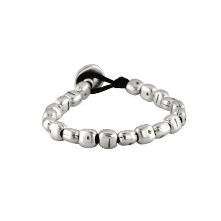 Bracciale Uno de50 con Pepite in metallo argentato - Seeds