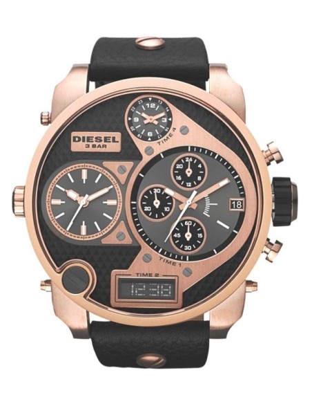 Orologio Diesel Mr Daddy cassa pvd rosè cinturino pelle - DZ7261