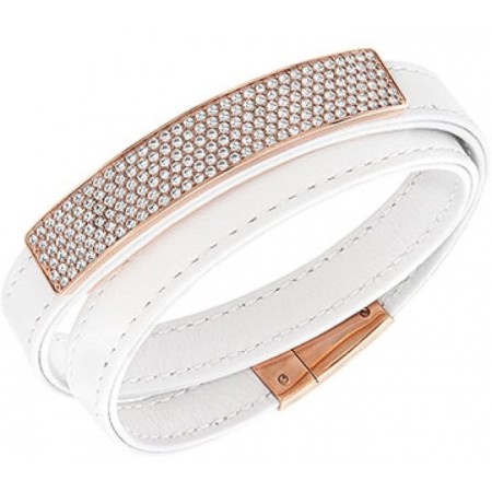 Bracciale Swarovski Vio Leather bianco - 5134617