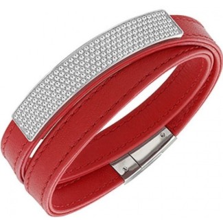 Swarovski Armband-Vio-5120644 rot Leder
