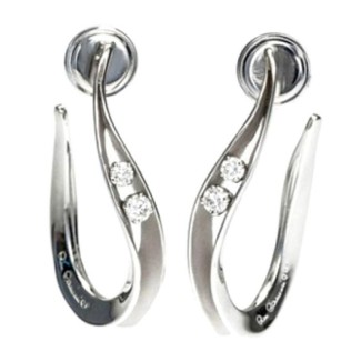 Earrings Annamaria Cammilli line Dune white gold 18kt - GOR1239W 2