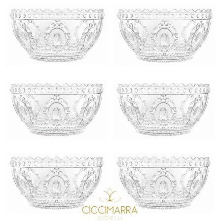 Milan Kisses cups Baroque Rock-& line 6pcs