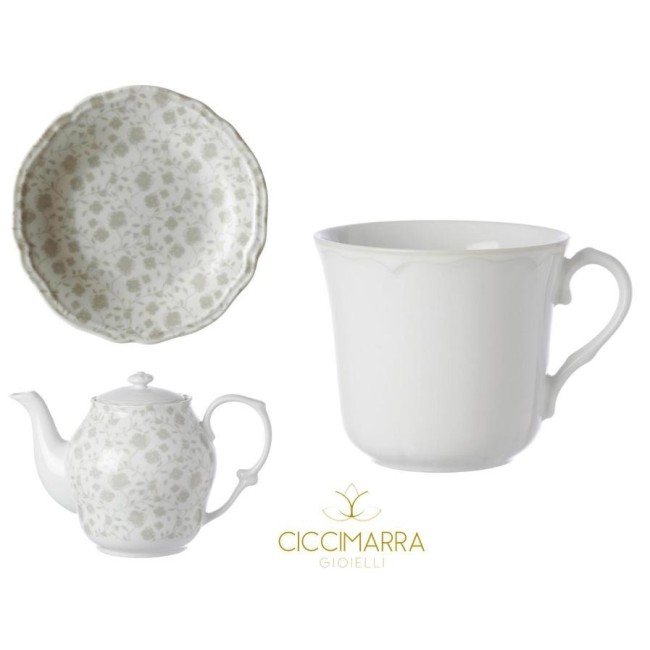 Servizio da Tè Rose&Tulipani linea May Flower - 7pz