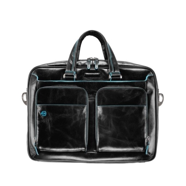 Borsa porta computer e iPad/iPad®Air a due manici Blue Square Nero - CA2849B2/N