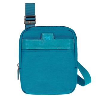 Leather and fabric shoulder bag-CA2967SI/AV