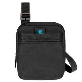 Leather and fabric shoulder bag-CA2967SI/N