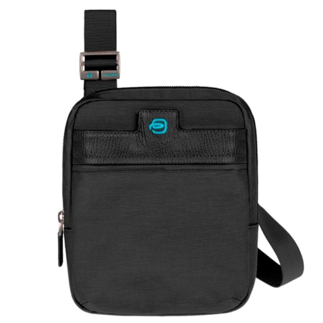 Leather and fabric shoulder bag-CA2967SI/N