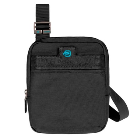 Leather and fabric shoulder bag-CA2967SI/N