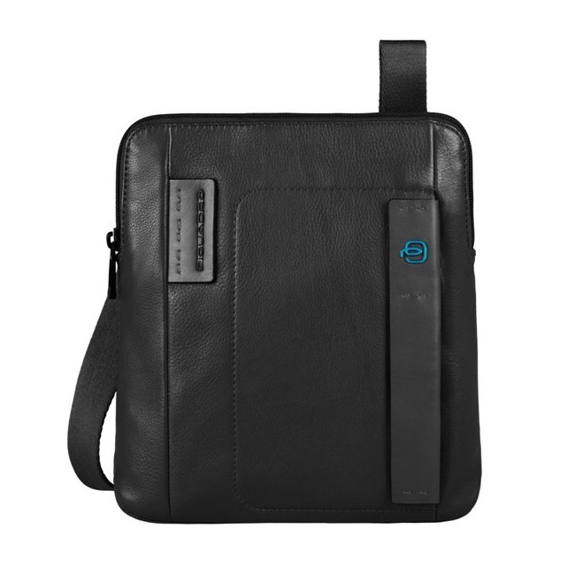 Piquadro organized body bag iPadAir/Air2 compartment black 