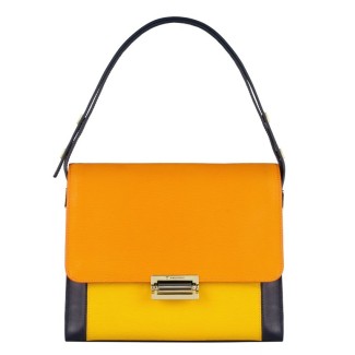 Piquadro Flap over women's underarm bag - BD3314SO1/BLU