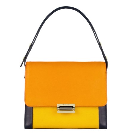 Frau Handtasche mit vorderen Tasche-BD3314SO1-blau