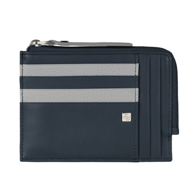 Bustina portamonete e porta carte Algoritmo - PU1243SO3-BLU