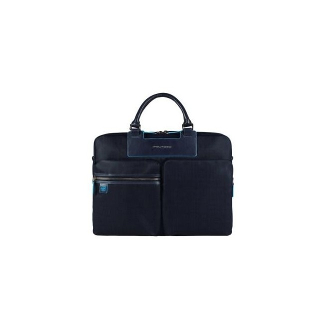 Piquadro double-handle portfolio briefcase - CA3355AK/BLU