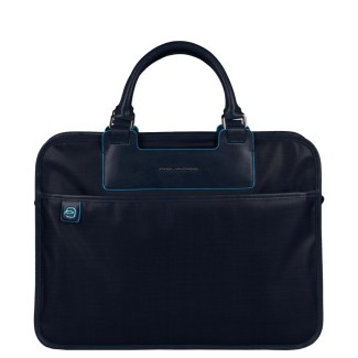 Cartella porta PC e iPadmini liena Aki tessuto blu - CA1903AK/BLU