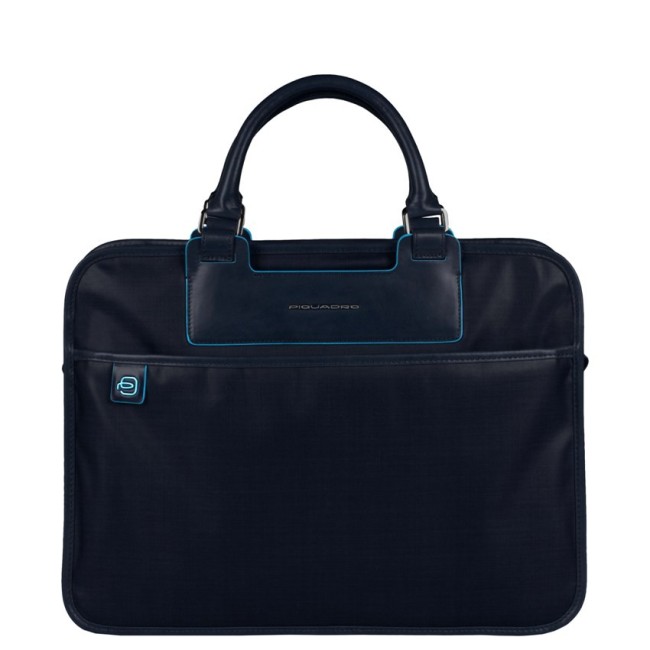 Cartella porta PC e iPadmini liena Aki tessuto blu - CA1903AK/BLU