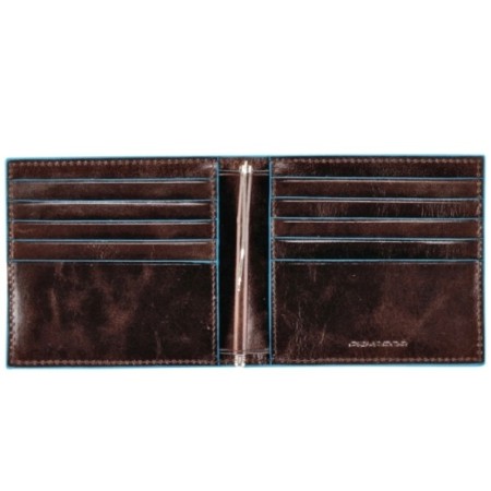Leder Brieftasche dunkelblau line Blue Square-PU1666B2/MO