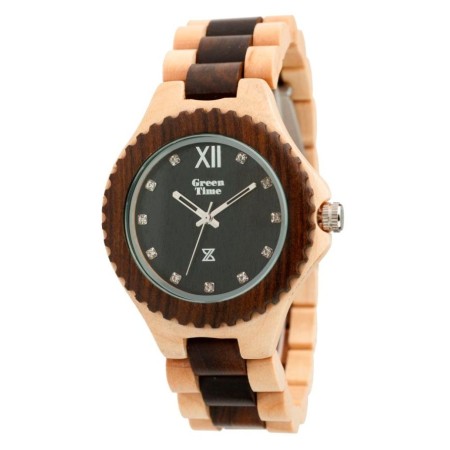 Orologio Green Time by Zzero in legno bicolore naturale - ZW003C