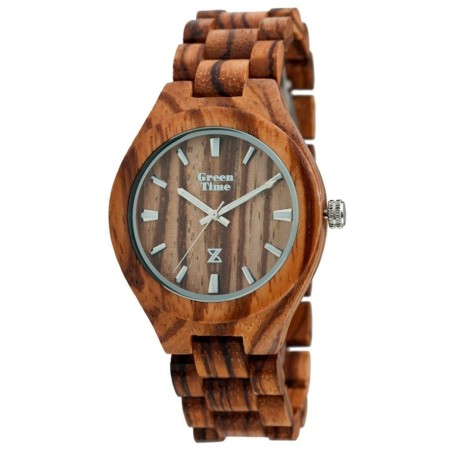 Orologio Green Time by Zzero in legno zebrano naturale - ZW005C