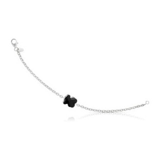 Tous-Armband in 925er Silber mit schwarz Onyx Teddy