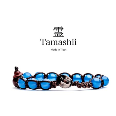 Bracciale Tamashii talismano Agata Blu