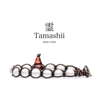 Tamashii bracelet talisman Rock Crystal Satin