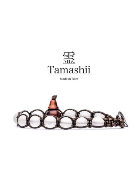 Tamashii bracelet talisman Rock Crystal Satin