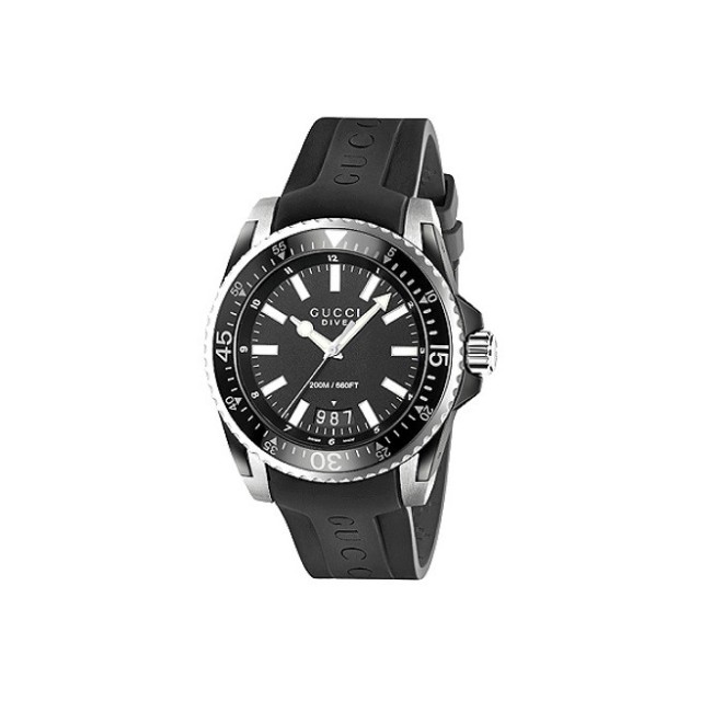 Gucci Herren Leder XL Quarz Dive