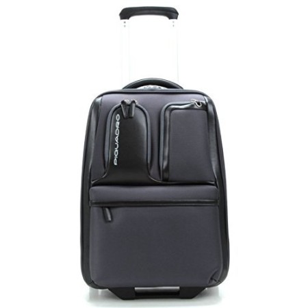 Piquadro Trolley cabina Globe nero e grigio BV1578GL/GRN