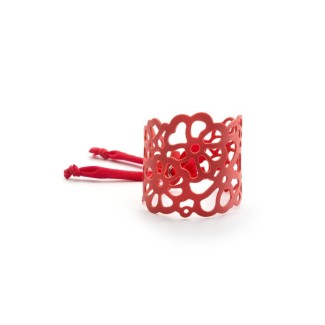 Bracciale Niente Paura Tatù in gomma Rosso