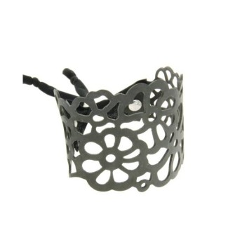 Bracciale Niente Paura Tatù in gomma nero