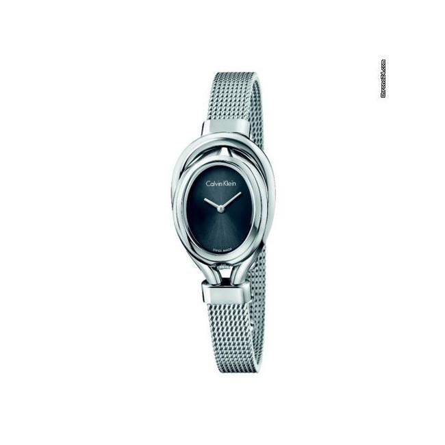 Calvin Klein Damen Microbelt watch rechteckig K5H23126