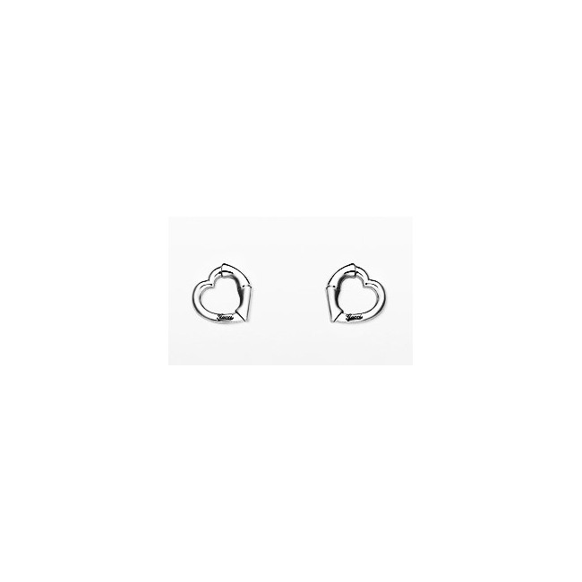 Gucci Bamboo earrings silver heart - YBD39026800100U