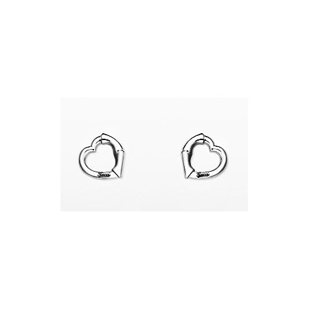 Gucci Bamboo earrings silver heart - YBD39026800100U