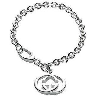 Gucci bracelet with double G pendant silver - YBA 190501001017