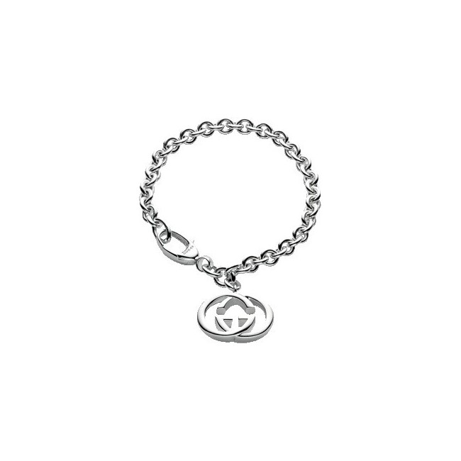 Gucci bracelet with double G pendant silver - YBA 190501001017