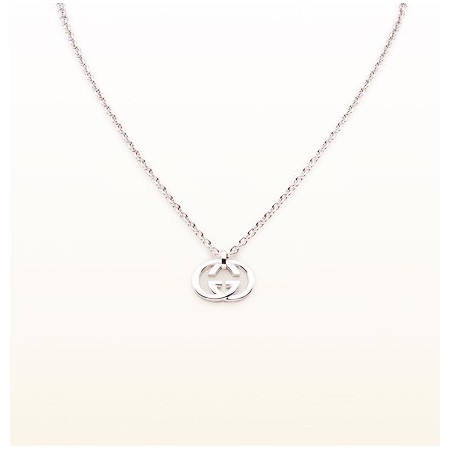 Collana Gucci pendente doppia G argento - YBD31109100100U