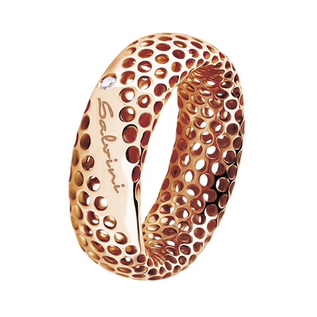 Anello Salvini Golden Cage oro rosè con diamante  - 20064610