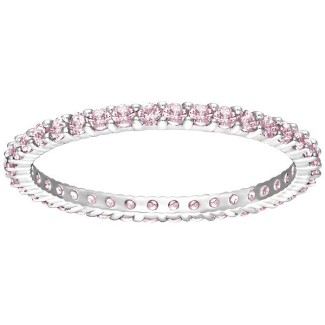 Anello Swarovski Vittore veretta cristalli rosa - 5184258