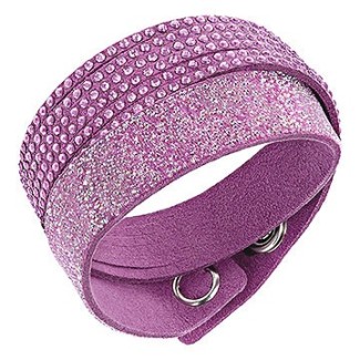 Swarovski Armband lila Slake Knopfverschluss Duo-5169277