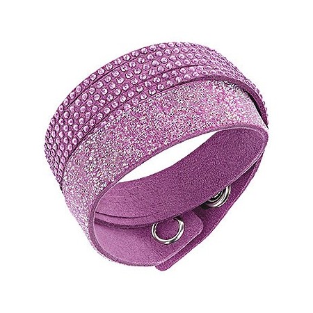 Swarovski Armband lila Slake Knopfverschluss Duo-5169277