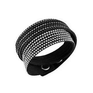 Bracciale Swarovski Slake Brown Deluxe chiusura bottone - 5142963